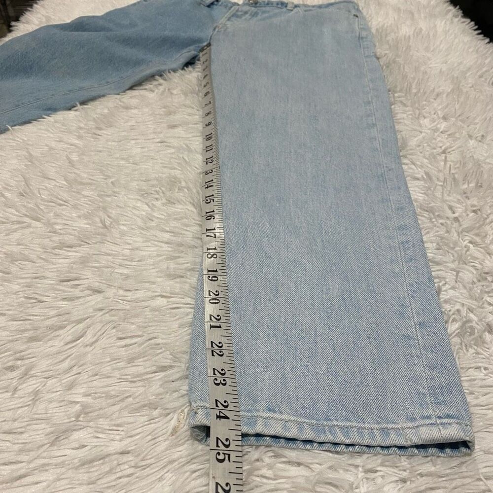 Frame Le Slouch Crop Jeans in Splitscreen Blue Size 27 - Picture 9 of 9